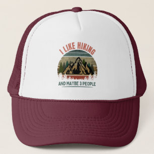 ICH MAG WANDERN UND VIELLEICHT 3 LEUTE TRUCKERKAPPE