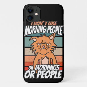Ich mag weder Morgenmenschen noch Morgenmensch ode Case-Mate iPhone Hülle