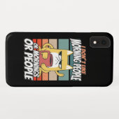 Ich mag weder Morgenmenschen noch Morgenmensch ode Case-Mate iPhone Hülle (Rückseite (Horizontal))