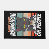 Ich mag weder Morgenmenschen noch Morgenmensch ode Fußmatte (Vorderseite)