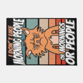 Ich mag weder Morgenmenschen noch Morgenmensch ode Fußmatte (Vorderseite)