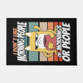 Ich mag weder Morgenmenschen noch Morgenmensch ode Fußmatte (Vorderseite)