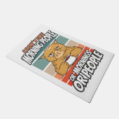 Ich mag weder Morgenmenschen noch Morgenmensch ode Fußmatte (Schrägansicht)