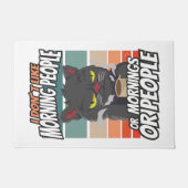 Ich mag weder Morgenmenschen noch Morgenmensch ode Fußmatte (Vorderseite)