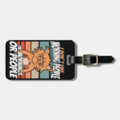 Ich mag weder Morgenmenschen noch Morgenmensch ode Gepäckanhänger (Vorderseite horizontal)