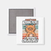 Ich mag weder Morgenmenschen noch Morgenmensch ode Magnet (Vorderseite/Rückseite)