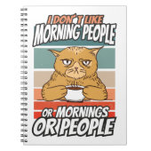 Ich mag weder Morgenmenschen noch Morgenmensch ode Notizblock (Vorderseite)