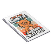 Ich mag weder Morgenmenschen noch Morgenmensch ode Notizblock (Rechte Seite)