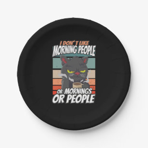 Ich mag weder Morgenmenschen noch Morgenmensch ode Pappteller
