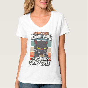 Ich mag weder Morgenmenschen noch Morgenmensch ode T-Shirt