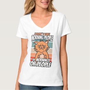 Ich mag weder Morgenmenschen noch Morgenmensch ode T-Shirt