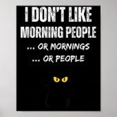 Ich mag weder Morgenmenschen noch Morgenstunden od Poster (Vorne)
