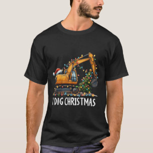Ich mag Weihnachtsbagger Bauwagen Diggi T-Shirt