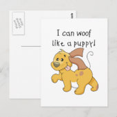 Ich mag Welpen und Geschenke Postkarte (Vorne/Hinten)
