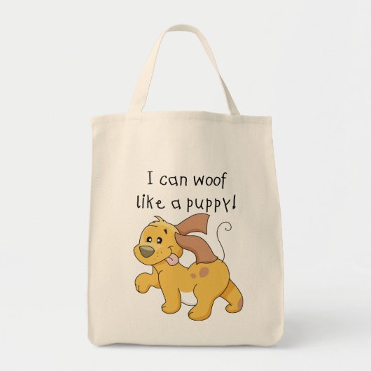 Ich mag Welpen und Geschenke Tragetasche (Vorne)