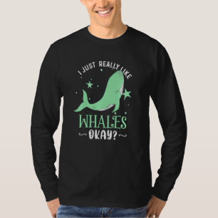 Ich mag Whales einfach wie Funny Whale Lover Xma T-Shirt