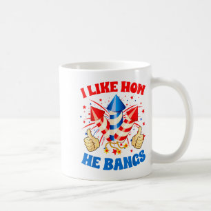 Ich mag, wie er Feuerwerk am 4. Juli zum Spaß brin Kaffeetasse