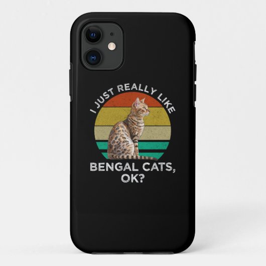 Ich mag wirklich Bengalische Katzen, okay? Case-Mate iPhone Hülle (Rückseite)