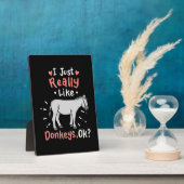 Ich mag wirklich Donkeys Fotoplatte (Seite)