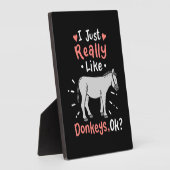 Ich mag wirklich Donkeys Fotoplatte (Seite)