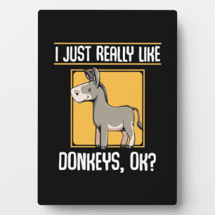 Ich mag wirklich Donkeys Fotoplatte