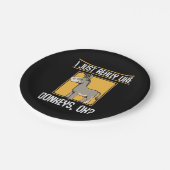 Ich mag wirklich Donkeys Pappteller (Schrägansicht)