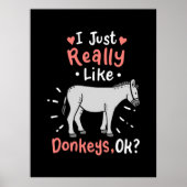 Ich mag wirklich Donkeys Poster (Vorne)