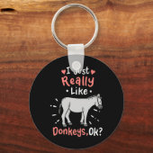Ich mag wirklich Donkeys Schlüsselanhänger (Vorderseite)