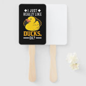 Ich mag wirklich Enten Fächer (Vorne und Hinten)