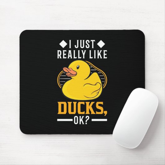 Ich mag wirklich Enten Mousepad (Mit Mouse)