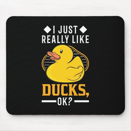 Ich mag wirklich Enten Mousepad (Vorne)