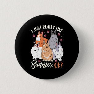 Ich mag wirklich Kaninchen Button