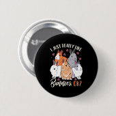 Ich mag wirklich Kaninchen Button (Vorne & Hinten)
