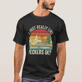 Ich mag wirklich Peckers, Niedlich Gartenbauernhof T-Shirt
