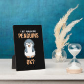 Ich mag wirklich Pinguin Fotoplatte (Seite)