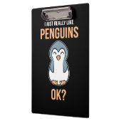 Ich mag wirklich Pinguin Klemmbrett (Links)