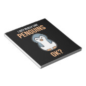 Ich mag wirklich Pinguin Notizblock (angewinkelt)