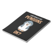 Ich mag wirklich Pinguin Notizblock (Rotiert)