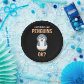 Ich mag wirklich Pinguin Pappteller (Party)