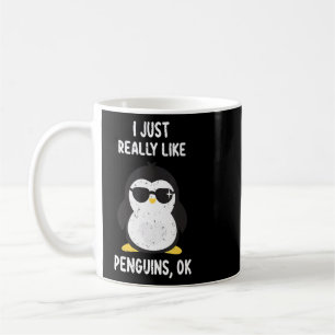 Ich mag wirklich Pinguine große lustige Zitate Wom Kaffeetasse