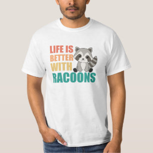 Ich mag wirklich Racoons Niedlichen Raccoon T-Shirt