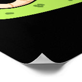 Ich mag Wurmhugs Funny Warm Worm Pun Dark BG Poster (Ecke)