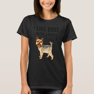 Ich mag Yorkshire Terrier Hunde und vielleicht 3 L T-Shirt