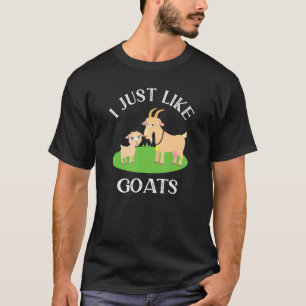 Ich mag Ziegen, Niedliche Zuchtziege T-Shirt