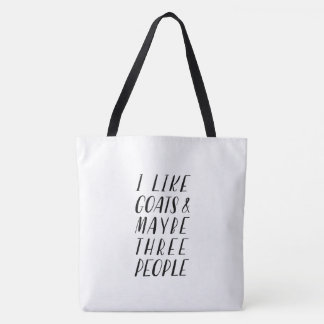 Ich mag Ziegen - Tasche