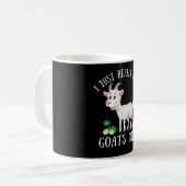 Ich mag Ziegen wirklich gut, ok? lustiger Ziegenli Kaffeetasse (Vorderseite Links)