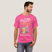Ich mag Zigarren-Bourbon-Zigarren T-Shirt (Vorne ganz)