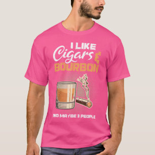 Ich mag Zigarren-Bourbon-Zigarren T-Shirt