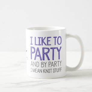 Ich mag zum Party und durch gemeines Kaffeetasse