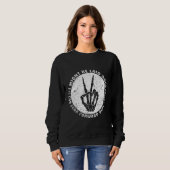 Ich mag zurückliegen, aber ich kann echt nach vorn sweatshirt (Vorne ganz)